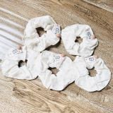  Cột tóc CT0017 Scrunchie hoa vải Hàn Quốc 