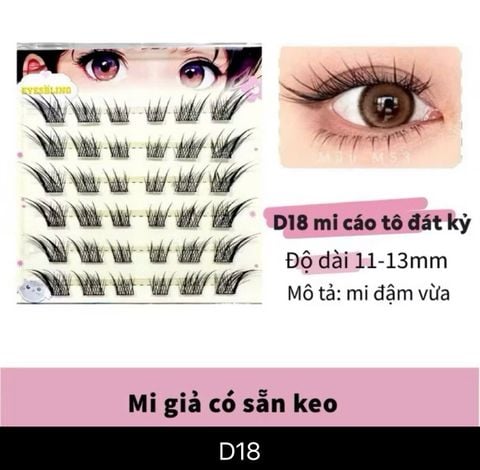  Bộ mi keo sẵn HNM04 -Tự Nhiên, Dễ Gắn 