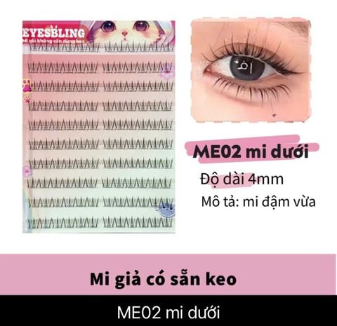  Bộ mi keo sẵn HNM04 -Tự Nhiên, Dễ Gắn 