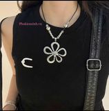  Dây chuyền DC248 – Dây chuyền hoa cúc bản lớn 