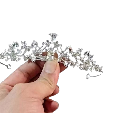  Vương Miện Cài Đầu VM01 – Phong Cách Sang Trọng, Đi Tiệc & Cô Dâu Siêu Nổi 