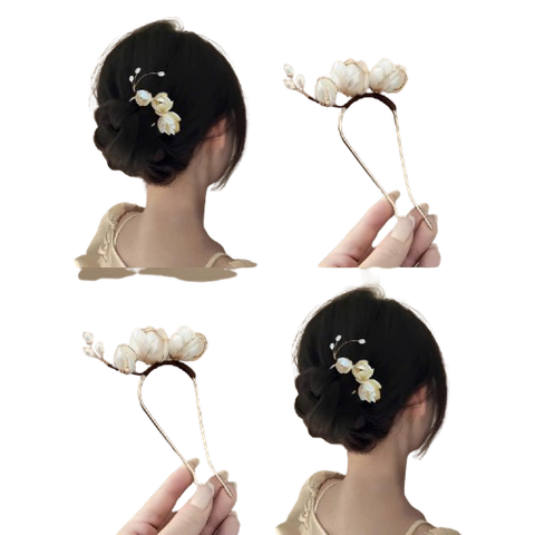  Trâm cài KTH08 – Hoa Mộc Lan , Thanh lịch 