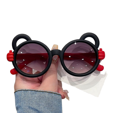  Mắt kính cho bé MKK012 – Dễ thương tai gấu, chống nắng bảo vệ mắt 