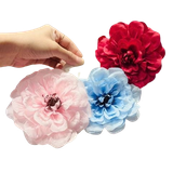  Kẹp tóc hoa KTH08 -Hoa Thược Dược Bông to nổi bật, kẹp chắc, phối là xinh 