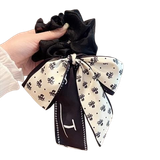  Cột tóc CO01 – Cột tóc ruy băng bản to họa tiết sang trọng 