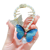  Kẹp Tóc Bươm Bướm Ngọc Trai K138 – Sang Chảnh 