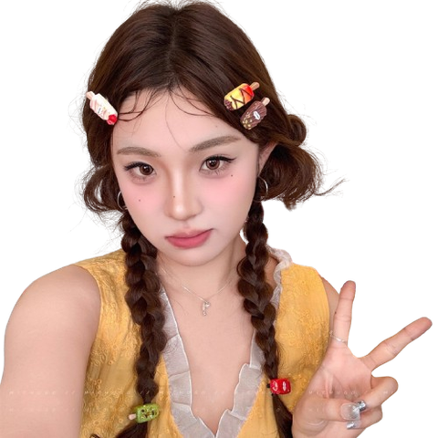  Kẹp tóc KTT0072 cà lem KTT0072 Set Đồ Ăn Siêu Cute 