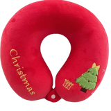  Gối cổ noel CGNL25 - Gối chữ U cao cấp họa tiết Giáng Sinh dễ thương 