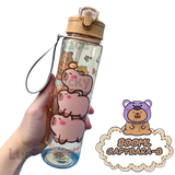  Bình đựng nước LN22 – Bình nhựa hoạt hình đáng yêu 4 mẫu 