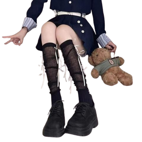  Vớ nơ VV00139 – Dáng cổ cao tiểu thư, điểm nhấn nơ cá tính 