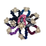  ✨ Cột Tóc Floral Shine CO0256 - Cột Tóc Đính Hoa Đá Nhẹ Nhàng Xinh Xắn 