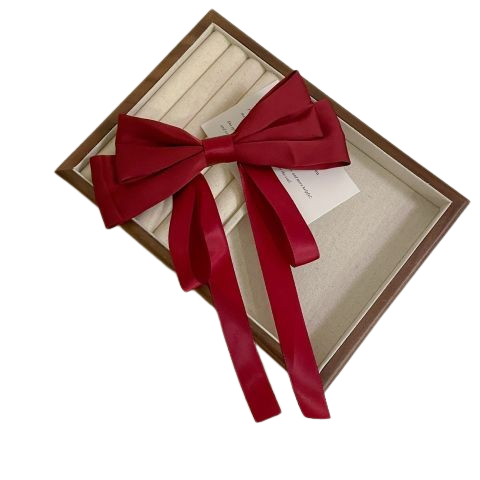  Kẹp nơ 123 Bản To 3 Màu – “Soft Bow Chic” 