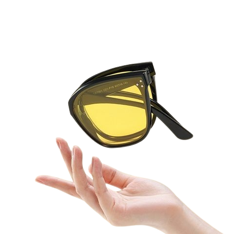  ️ Mắt Kính MK1006 – Tròng Vàng Chống Chói, Phong Cách Cá Tính 