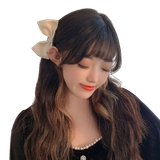  Kẹp tóc TK0103 – Kẹp Nơ Lụa Bản To Phong Cách Hàn Quốc, Tôn Vẻ Nữ Tính Thanh Lịch 