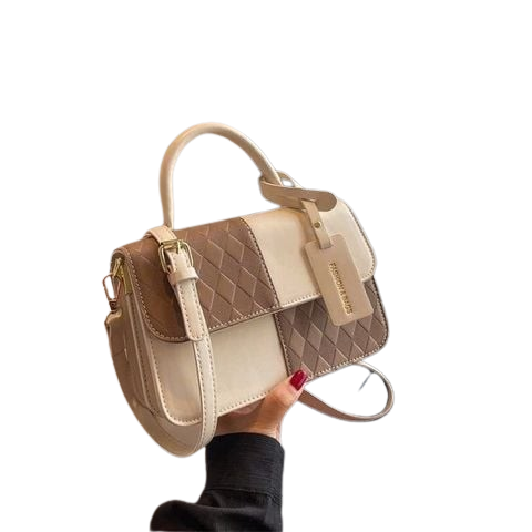  Túi Xách Nữ TXT96 Cao Cấp Phối Màu Hồng Kem 