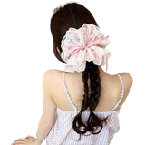  Cột tóc bèo rút CTR01 – Scrunchie vải ren siêu xinh, dịu dàng cho nàng 