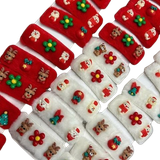  Kẹp Tóc Noel Dễ Thương KTT0017 – Size Lớn | Phiên Bản Đỏ & Trắng Nổi Bật 