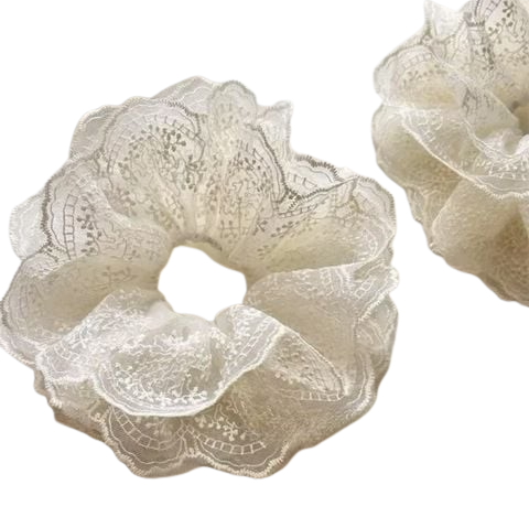  Cột Tóc CO0262 – Ren Kem Nhẹ Nhàng, Mềm Mại, Tạo Điểm Nhấn Nữ Tính 