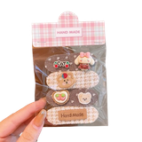  Dán tóc KTT0049  cố định tóc, con thỏ, hoa, trái cây – Phụ kiện tóc xinh cho bé gái 