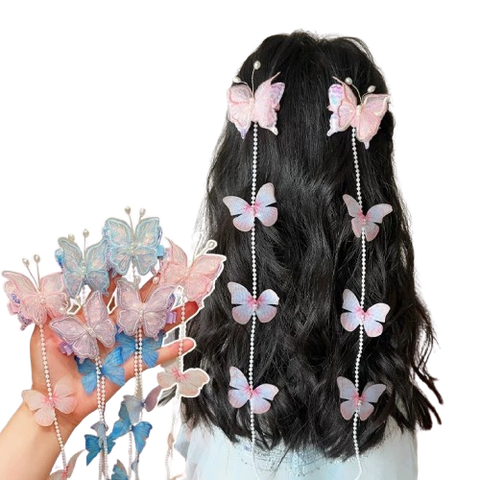  Kẹp tóc bướm rủ KTT0046 phụ kiện tóc công chúa 