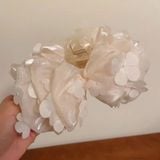  Kẹp tóc KTT0024 Hoa Lưới Form Lớn – Cài Búi Sang Trọng 