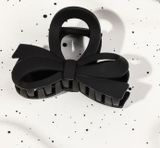  Kẹp tóc KT0312 – Kẹp càng cua nơ bản to, nhựa mờ cao cấp 