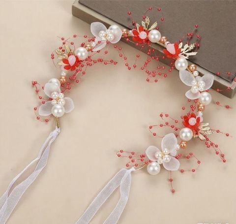  Cài tóc TC8025 Vòng Hoa Ngọc Trai – Thanh Lịch & Sang Trọng 