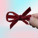  Kẹp Tóc Ruy Băng K274 “Shiny Bow Chic” ✨ | Siêu Xinh – Sang – Dễ Phối 
