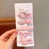  KT0314 Set kẹp tóc hoạt hình dễ thương – Kitty, Gấu, Ngôi Sao xinh xắn, đáng yêu hết nấc 