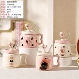  Ly Sứ NL0033 Cute xinh nắp thú, uống & decor đều mê 