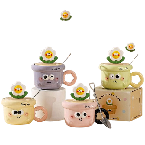  Ly Sứ NL0035 Hoa Spring Pastel cực cute, tặng quà là chuẩn 