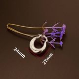  Bông tai TBB0418 Khoen - phong cách Châu Âu Nhỏ xinh thời thượng, đeo nhẹ tai 