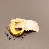  Bông tai TBB0418 Khoen - phong cách Châu Âu Nhỏ xinh thời thượng, đeo nhẹ tai 