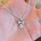  Dây Chuyền DC297 – Nơ titan đính đá sang xinh, nữ tính 