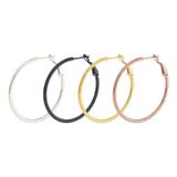  Bông tai TB0451 hoop tròn – Đơn giản, dễ phối, siêu tôn mặt 