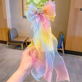  Kẹp Tóc Voan Cầu Vồng K187 – Mềm Mại, Nữ Tính & Siêu Xinh 