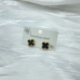  Bông Tai TB0440 Cỏ 4 Lá Titan – Nhỏ Xinh, May Mắn, Dễ Phối Đồ 