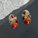  Bông tai TB0408 Trái Dâu Đỏ – Dễ Thương, Nổi Bật, Tôn Da 