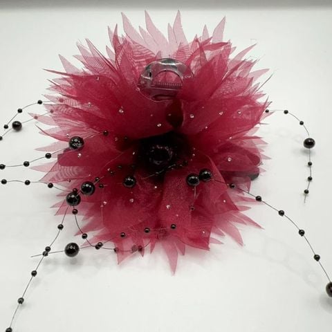  Kẹp tóc KTT0025 Lưới Đính Hạt – Điểm Nhấn Sang Trọng Nổi Bật 