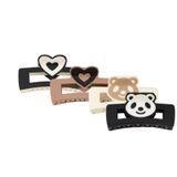  KẸP TÓC K177 – Cute Style Mixmatch | Gấu  & Trái Tim 