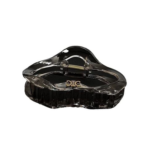  Kẹp tóc KTT0052 Claw Clip Đen Trong/Trắng Đen 