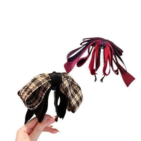  Kẹp tóc KTT0053 Kẹp chuối Nơ Ruy Băng Lớn Siêu Xinh 