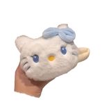  Kẹp tóc KTT0058 Plush Hello Kitty xanh 
