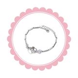  Lắc Tay Titan LTC122 – Charm Trái Tim Đôi 