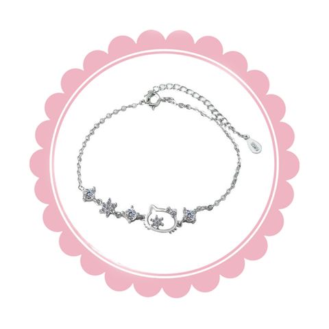  Lắc Tay Titan LTC124 Kitty Đính Đá Cao Cấp 