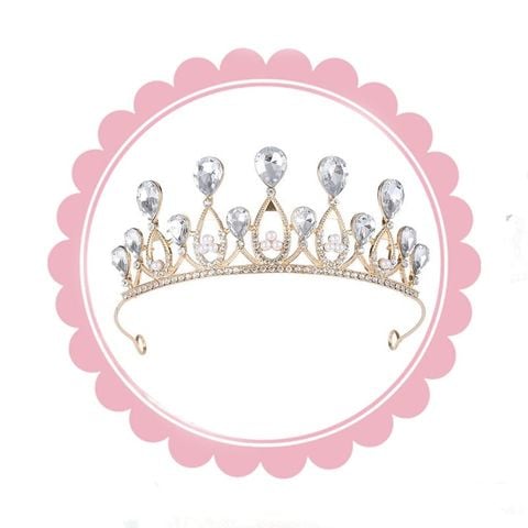  Vương Miện Cài Đầu VM02 – Thiết Kế Sang Trọng, Đính Đá Nổi Bật Khi Dự Tiệc & Chụp Ảnh 