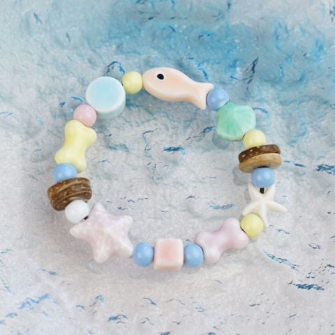  Vòng đeo tay LCT217 – Cá sao biển pastel siêu cute phong cách Hàn Quốc ⭐ 