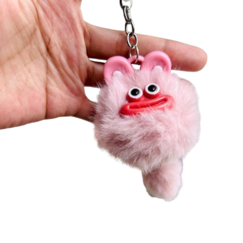  Móc khóa thú bông MK0016 – Lông xù siêu cute, màu sắc đa dạng, hot trend 