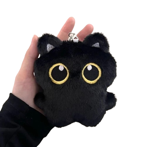  Móc khóa MK002 mèo đen – Mắt to long lanh, cute khó cưỡng ✨ 