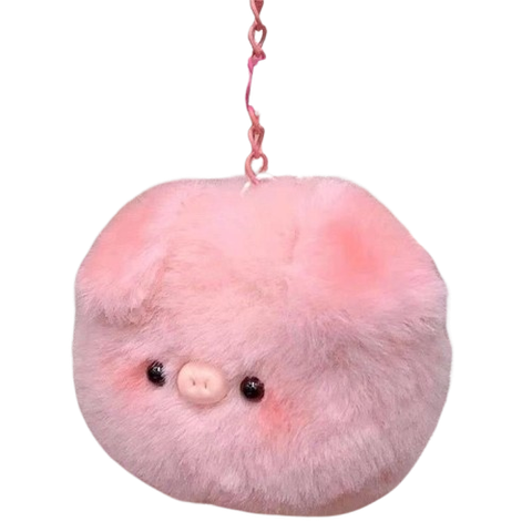  Móc khóa MK003 thú bông heo hồng  – Tròn xinh, mềm mịn, siêu đáng yêu ✨ 